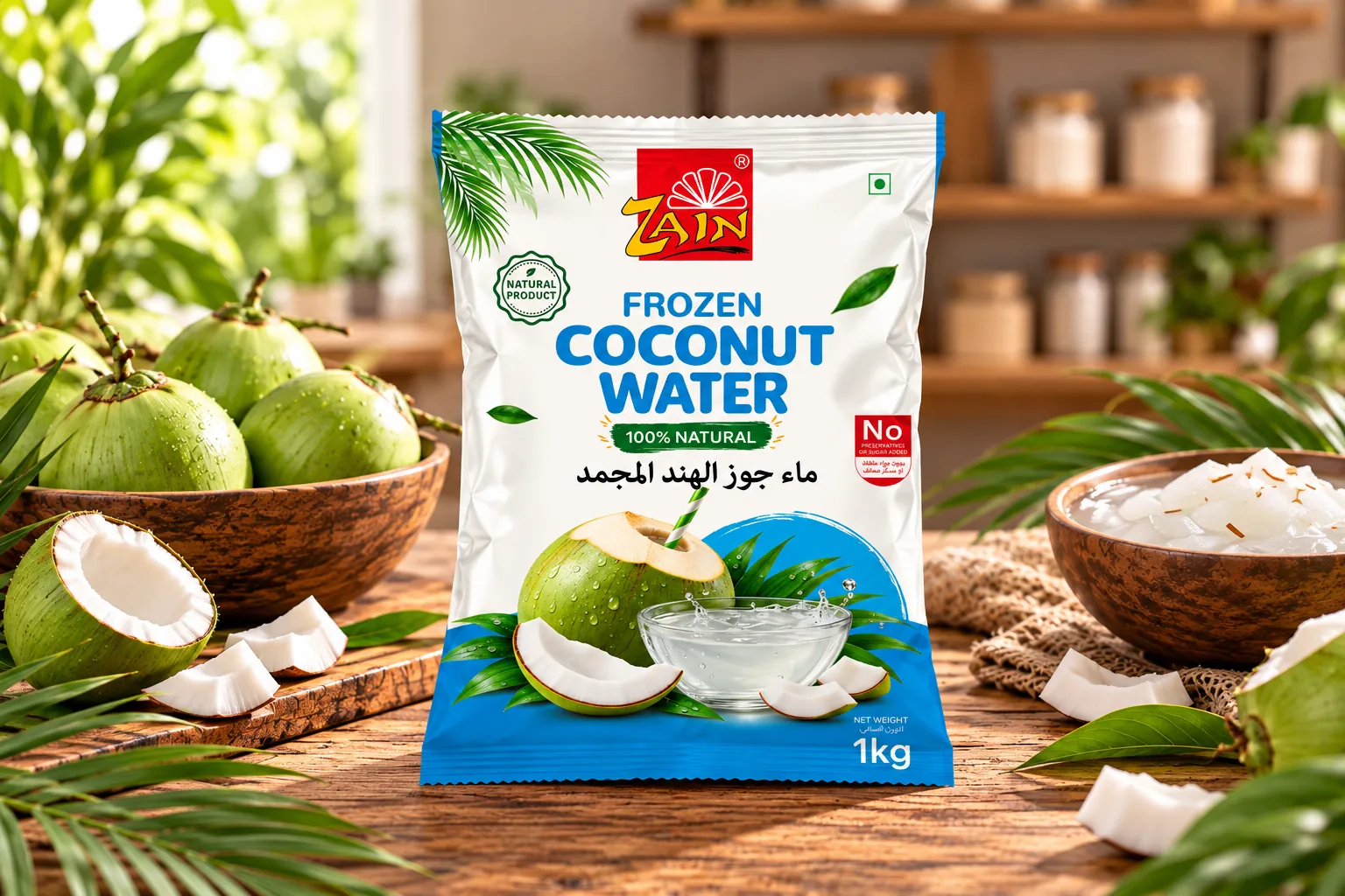 Zain Frozen Coconut Water