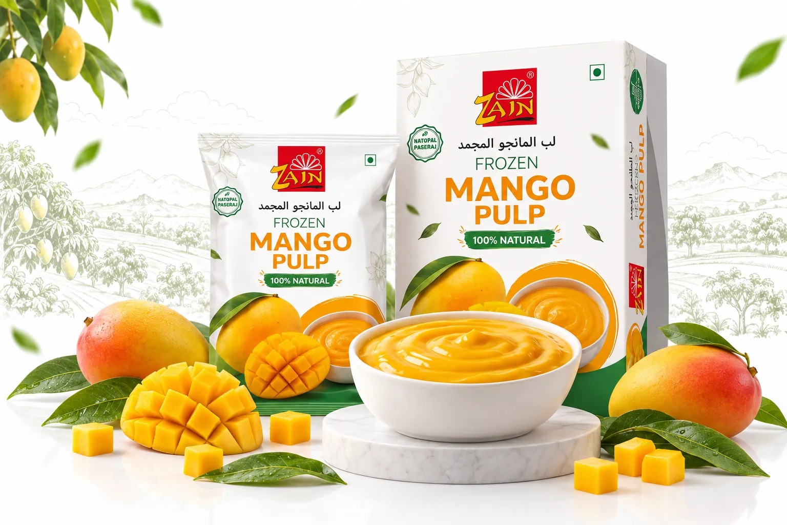 Zain Frozen Mango Pulp