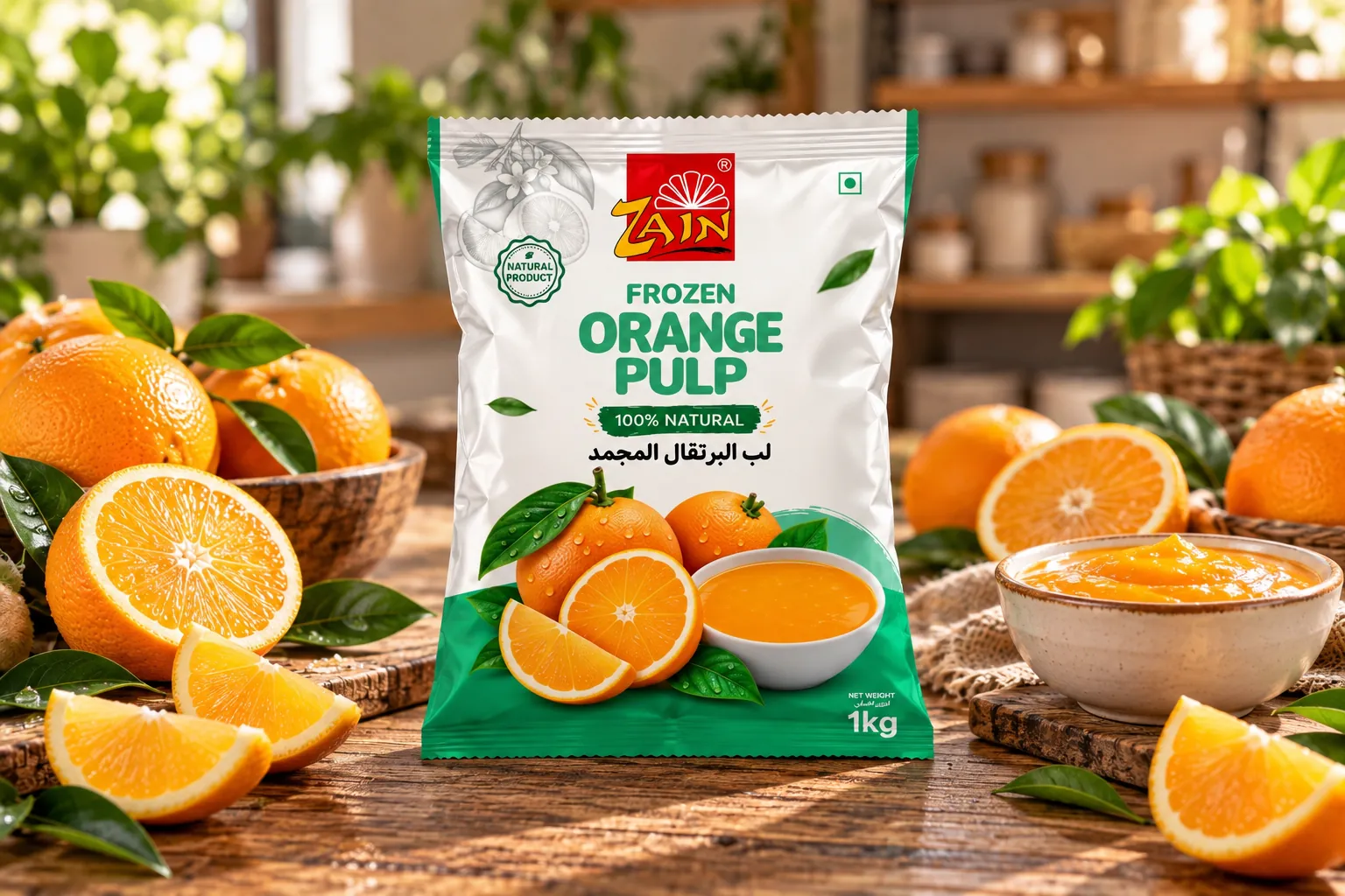 Zain Frozen Orange Pulp
