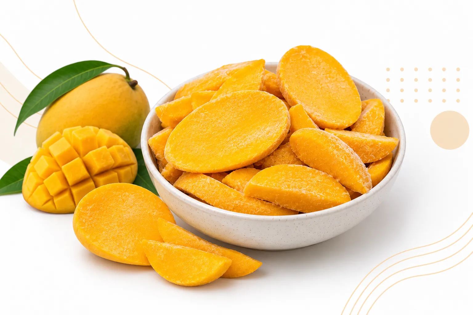 IQF Alphonso Mango Slices & Halves