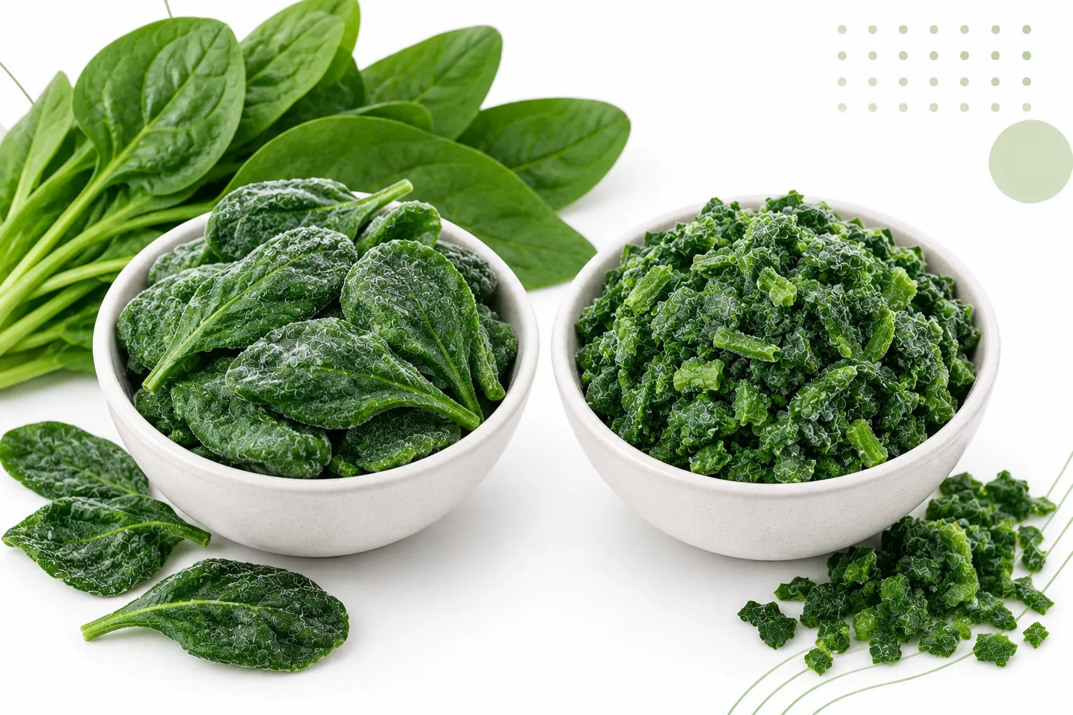 IQF Spinach (Whole Leaf & Chopped)