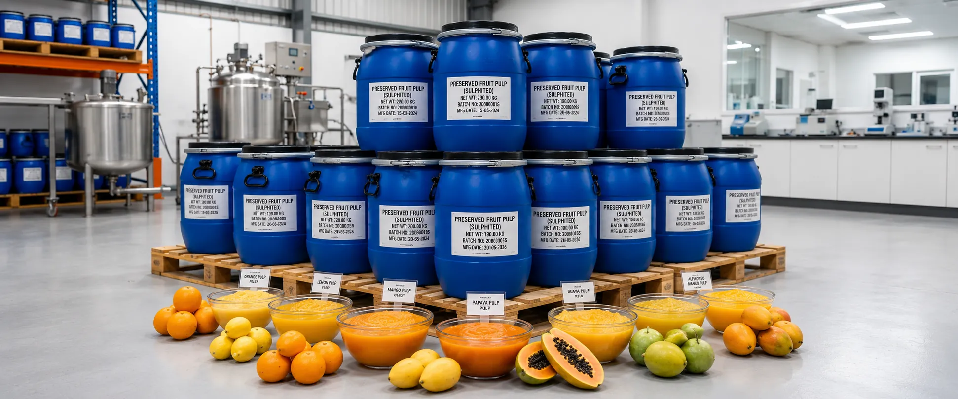 Sulphited Fruit Pulps Ingredients by Zain Natural Agro